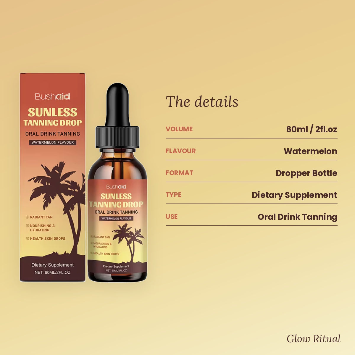 Glow Ritual Sunless Tanning Drops – Watermelon
